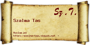 Szalma Tas névjegykártya